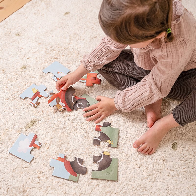 Little Dutch 4 - in - 1 dėlionė „Little Farm" - Uogų kopos