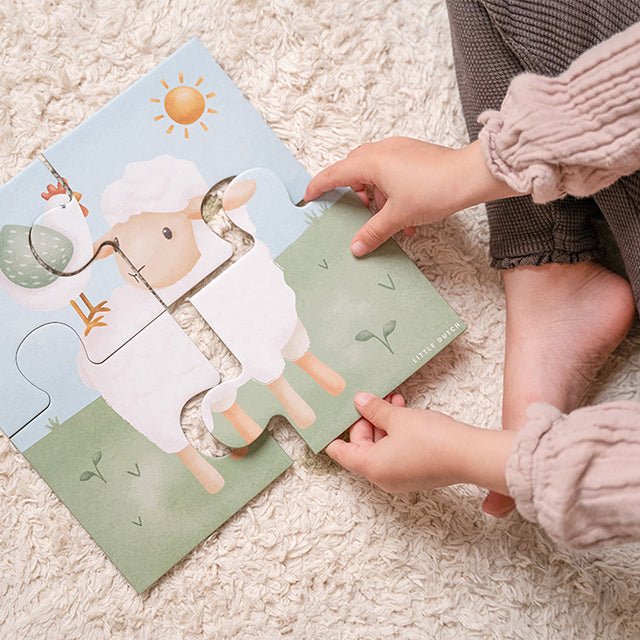 Little Dutch 4 - in - 1 dėlionė „Mažasis Ūkis“ - Uogų kopos