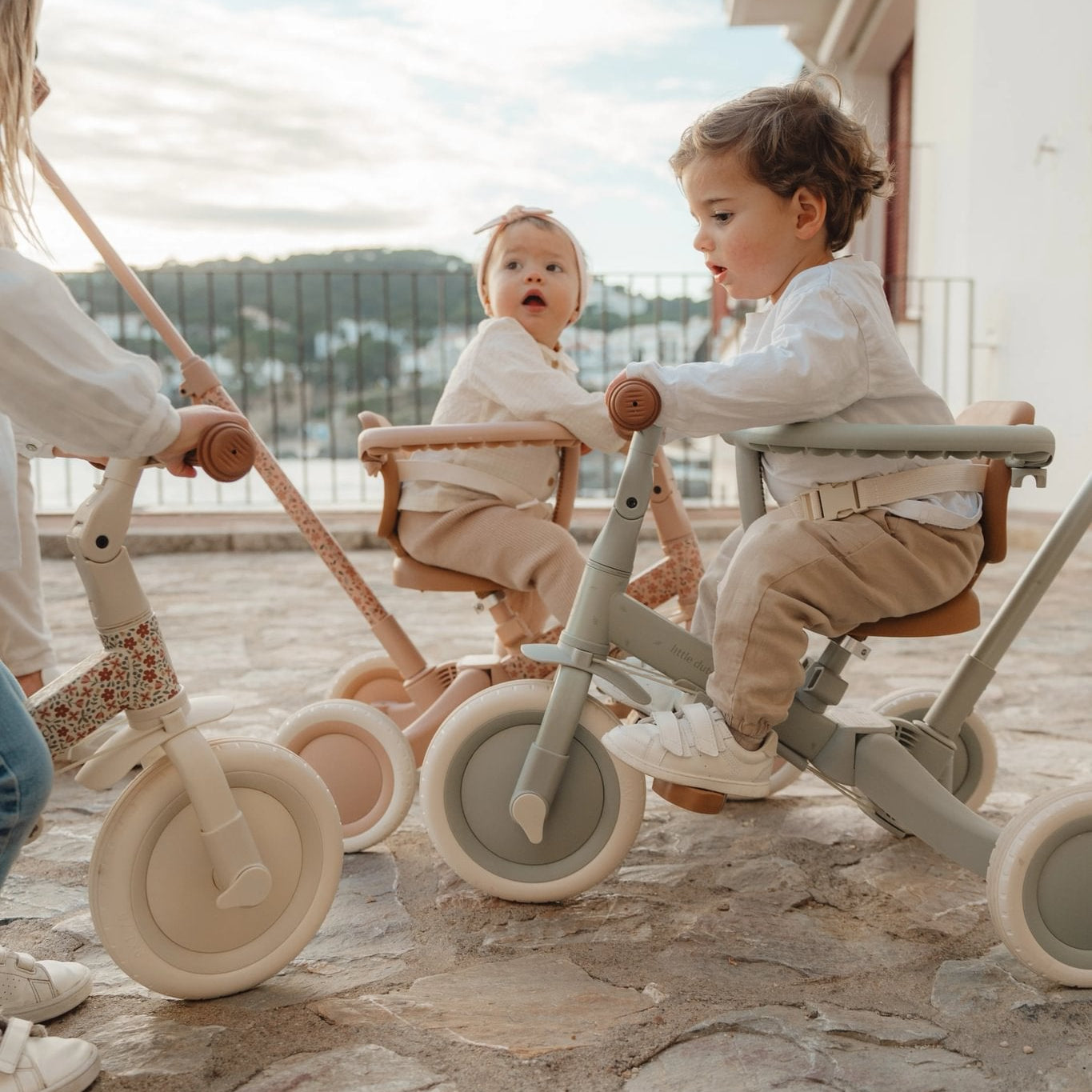 Little Dutch/Top Mark 4 in 1 Triratukas/Dviratukas „Fairy Floral" - Uogų kopos