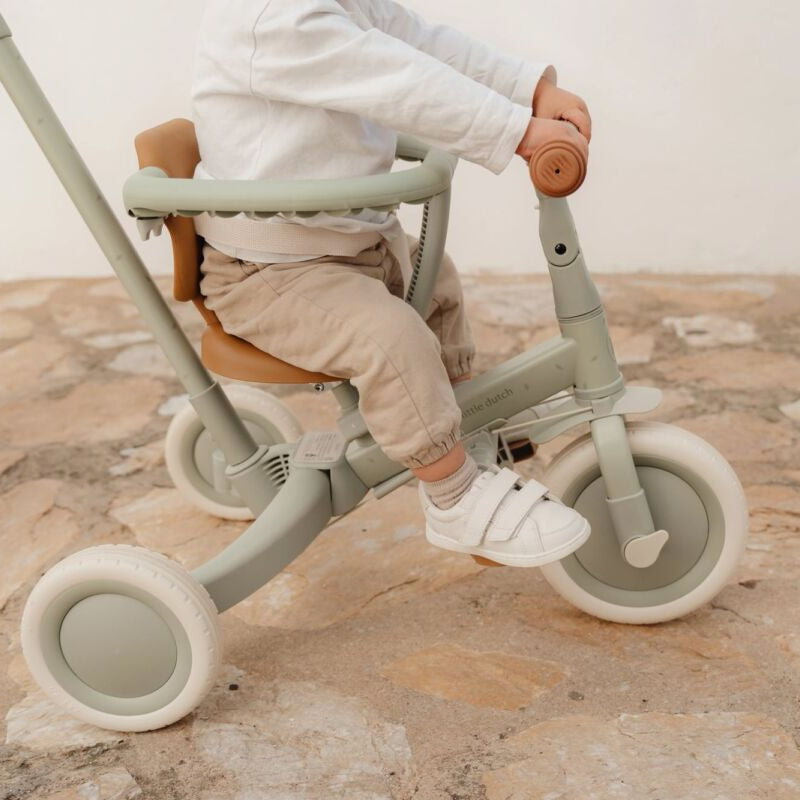 Little Dutch/Top Mark 4 in 1 Triratukas/Dviratukas - Green - Uogų kopos