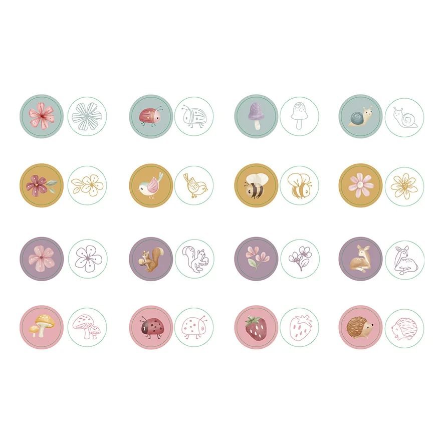 Little Dutch Antspaudų rinkinys „Fairy Garden“ - Uogų kopos