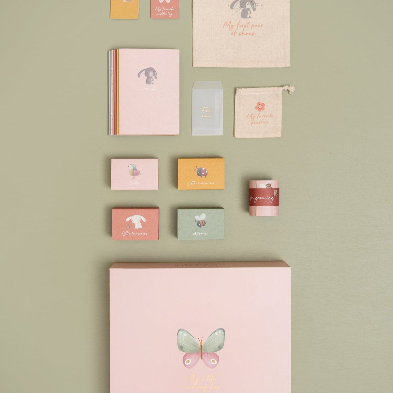 Little Dutch Atsiminimų dėžutė „Flowers and Butterflies“ - Uogų kopos