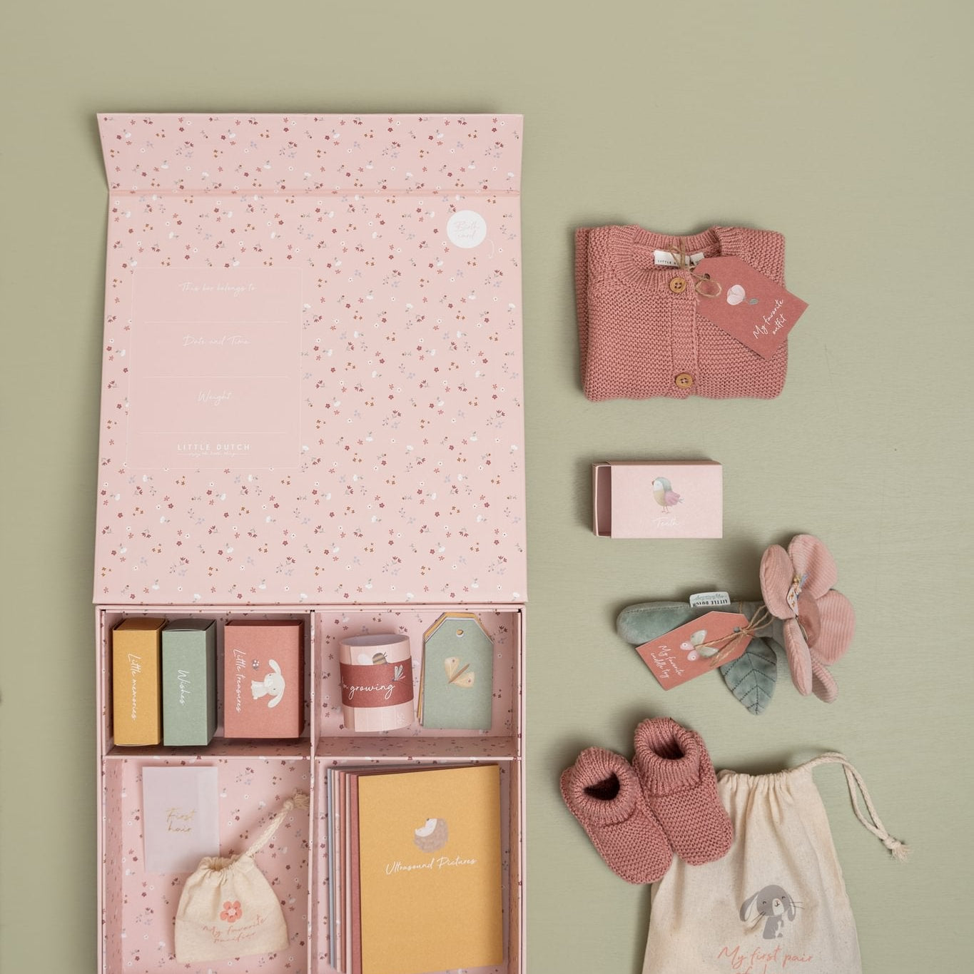 Little Dutch Atsiminimų dėžutė „Flowers and Butterflies“ - Uogų kopos