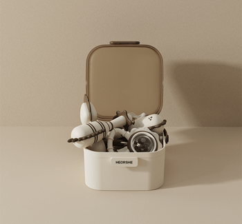 HEORSHE Barškučių ir kramtukų rinkinys, 10 vnt. - Uogų kopos