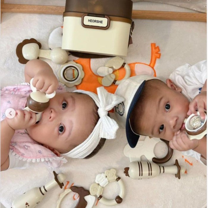 HEORSHE Barškučių ir kramtukų rinkinys, 10 vnt. - Uogų kopos