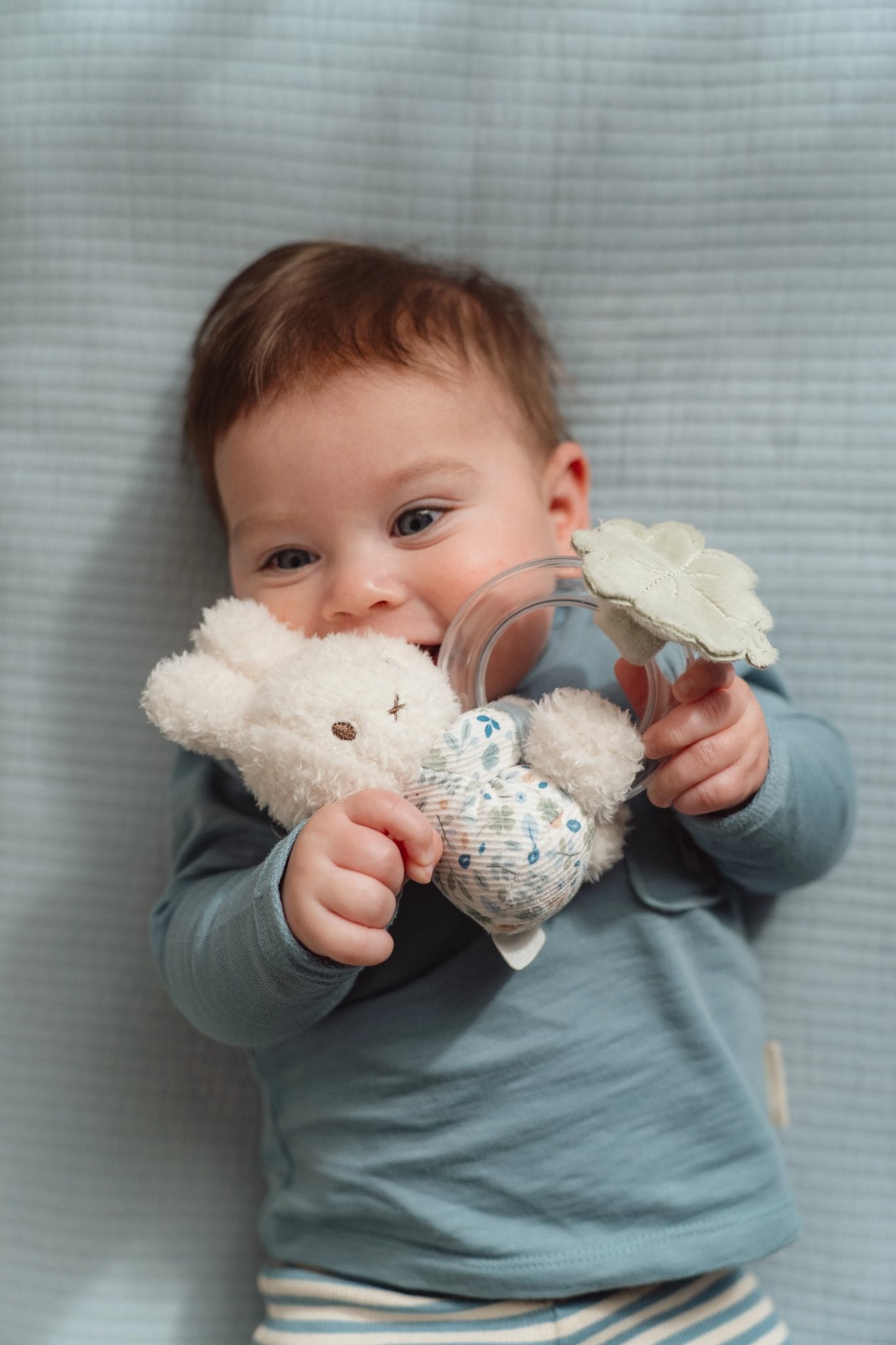 Little Dutch Barškutis zuikutis „Lucky Leaves" - Uogų kopos