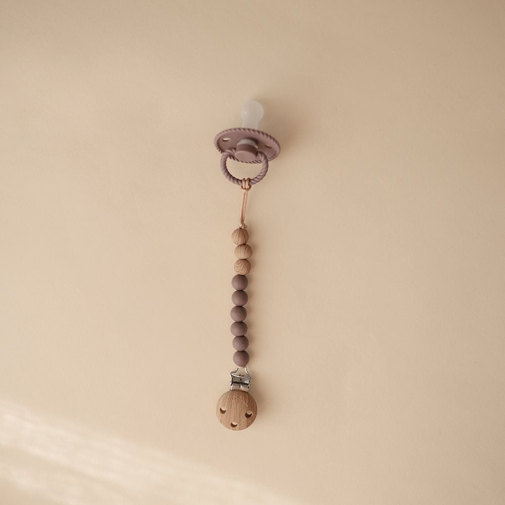 Mushie Čiulptuko laikiklis - Pelenų rožė - Uogų kopos