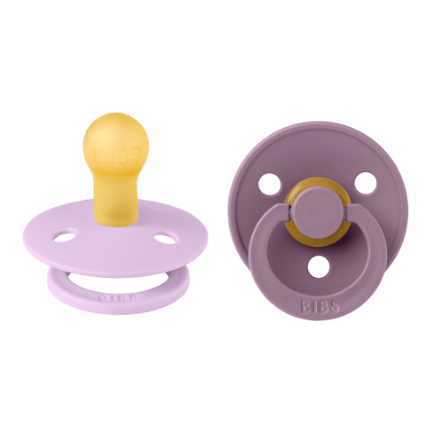 BIBS Colour apvalūs čiulptukai 2vnt. - Violet Sky/Mauve - Uogų kopos