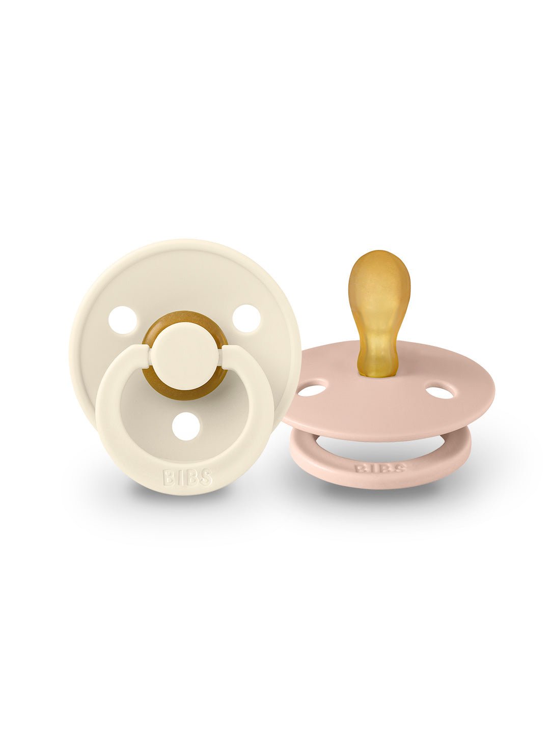 BIBS Colour simetriški čiulptukai 2vnt. - Ivory/Blush - Uogų kopos
