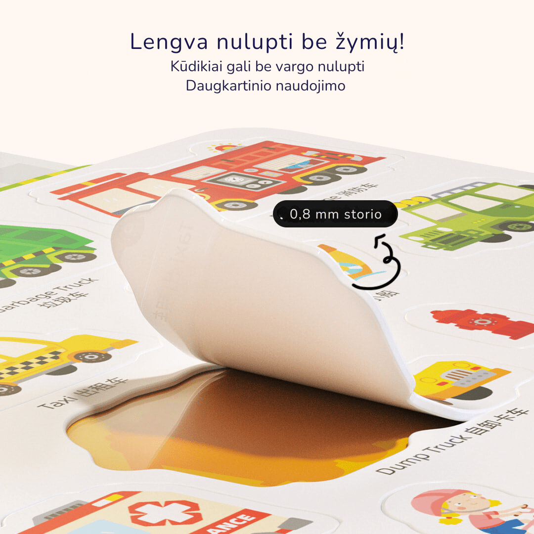 Mideer Daugkartiniai lipdukai - Nuostabus akvariumas - Uogų kopos