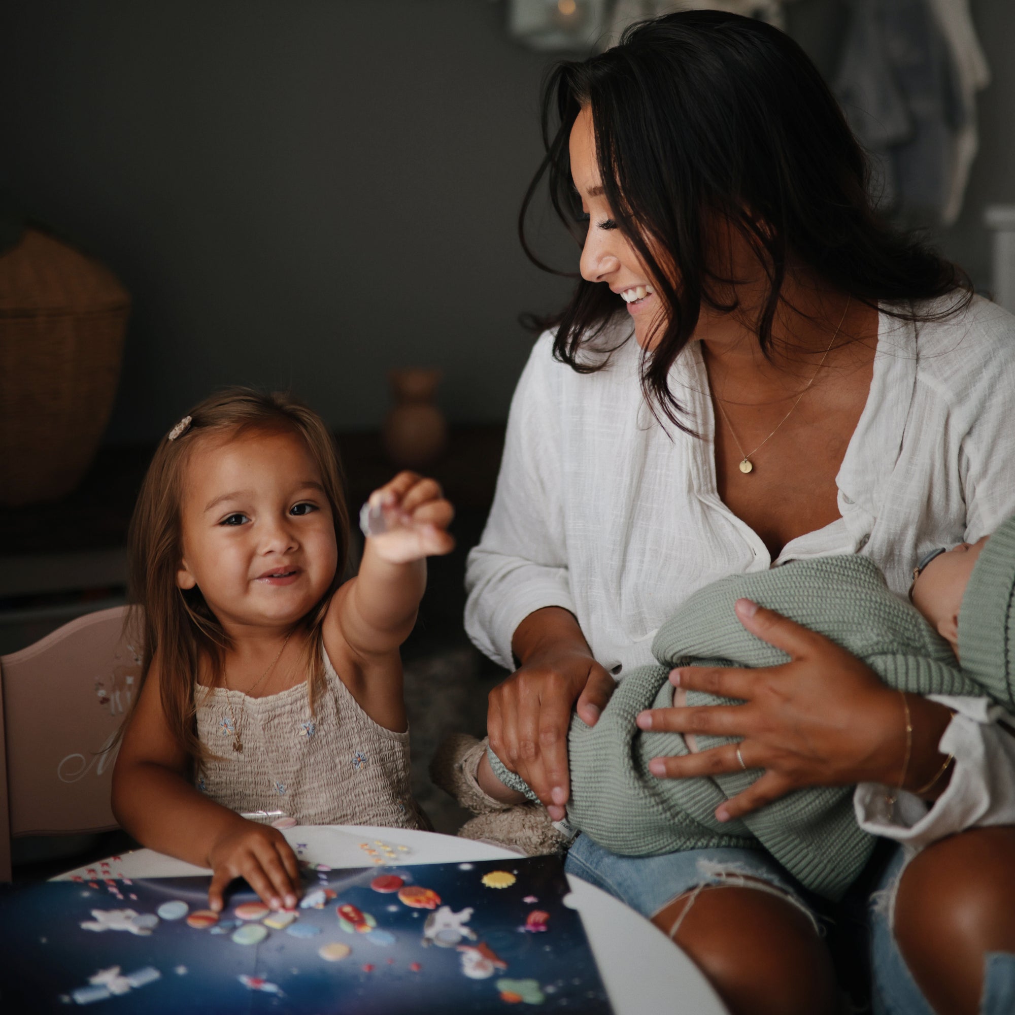 Mushie Daugkartinių lipdukų rinkinys - Kosmosas - Uogų kopos