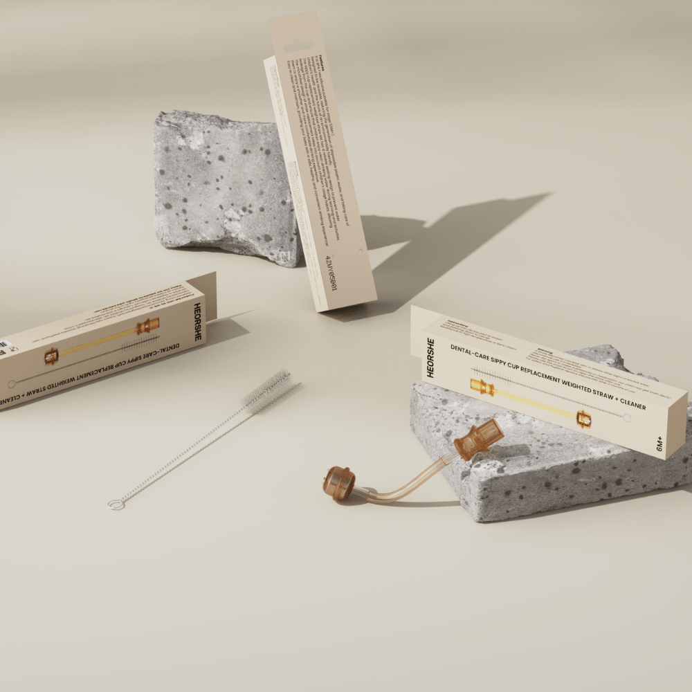 HEORSHE Dental Care 6+ mėn. gertuvės šiaudelis - Uogų kopos