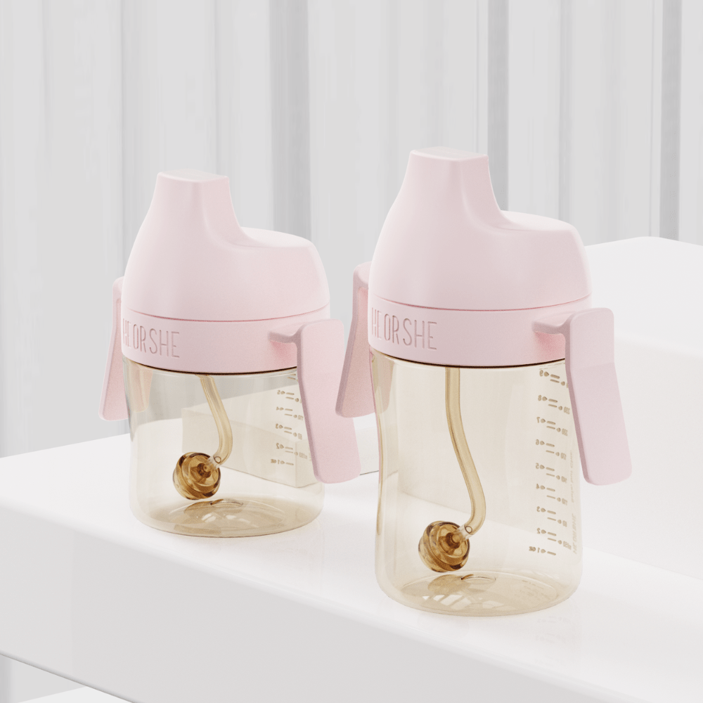 HEORSHE Dental Care Gertuvė 300ml., 9+ mėn. - Rožinė - Uogų kopos