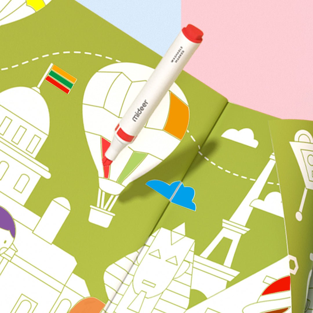 Mideer Didelė piešimo knyga - Rožinė - Uogų kopos