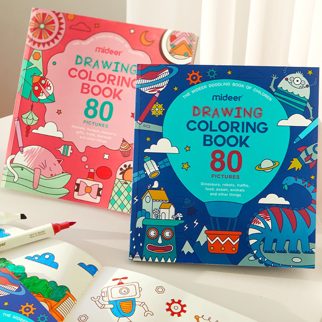 Mideer Didelė piešimo knyga - Rožinė - Uogų kopos