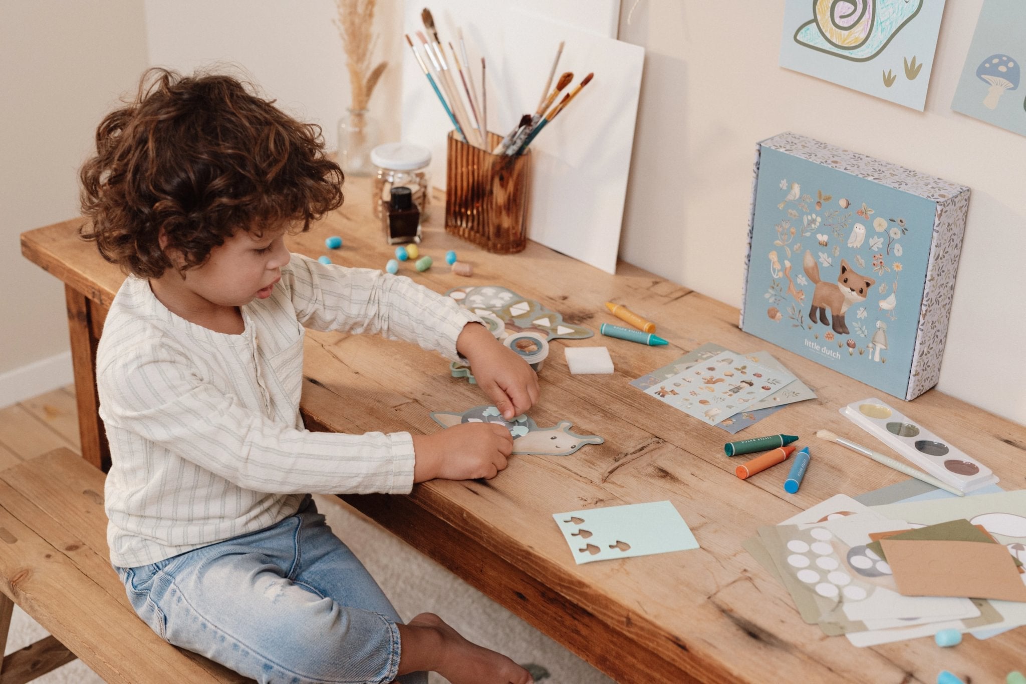 Little Dutch Didelis kūrybinis rinkinys XL „Forest Friends" - Uogų kopos