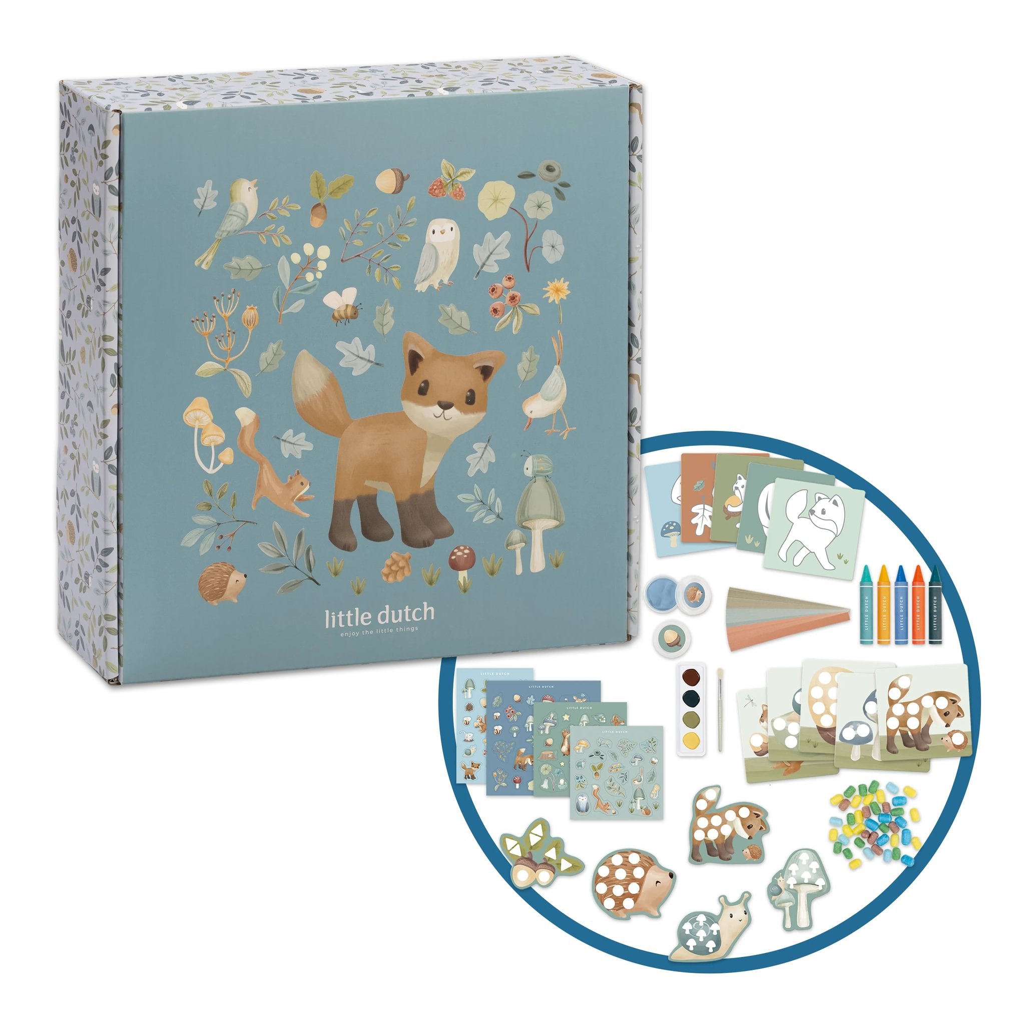 Little Dutch Didelis kūrybinis rinkinys XL „Forest Friends" - Uogų kopos