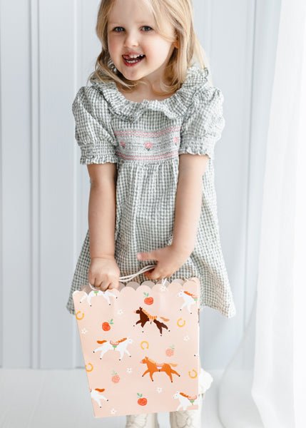 PartyDeco Dovanų maišelis „Arkliai“, 23 x 22 x 8,5 cm - Uogų kopos