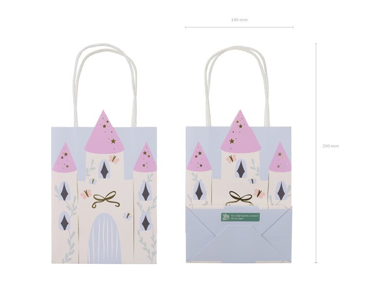 PartyDeco Dovanų maišelis „Pilis“, 14 x 8 x 20 cm - Uogų kopos