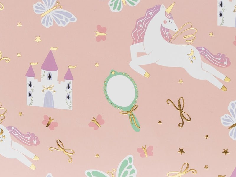 PartyDeco Dovanų maišelis „Vienaragiai“, 24 x 10 x 32 cm - Uogų kopos