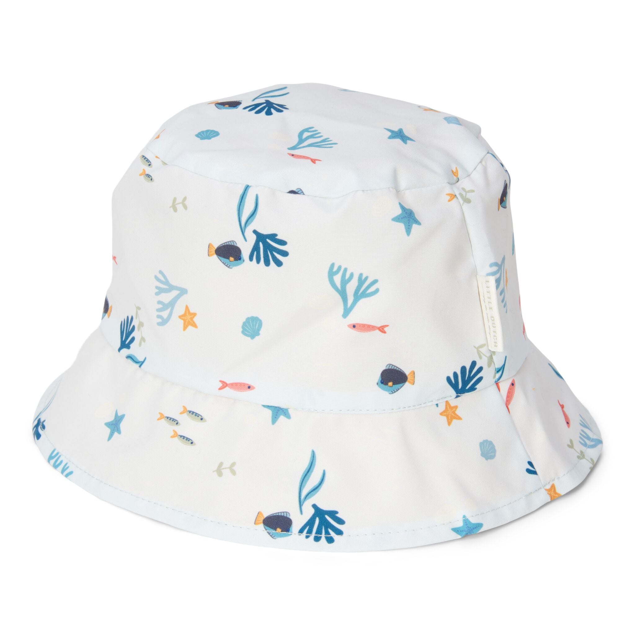 Little Dutch Dvipusė kepurė nuo saulės "Sea Life/Sunny Yellow" - Uogų kopos