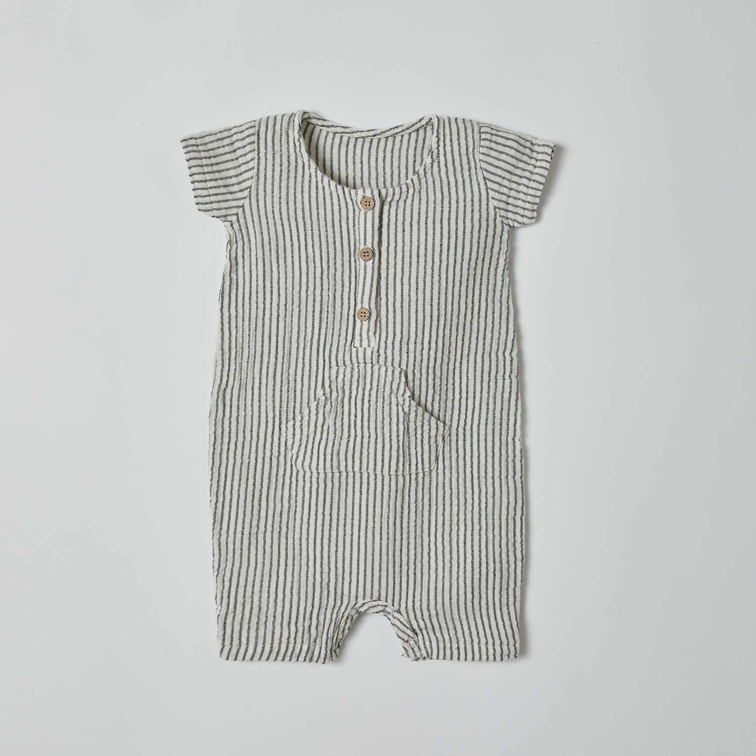 OrganicEra Ekologiško muslino šliaužtinukas trumpomis rankovėmis - Uogų kopos