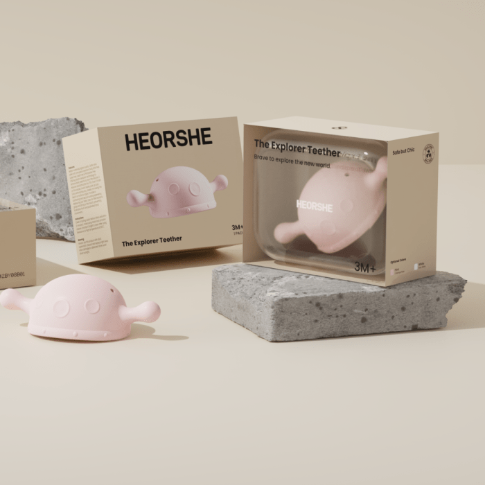 HEORSHE Explorer silikoninis kramtukas - Balta - Uogų kopos