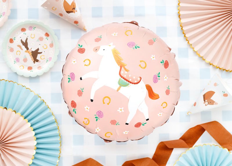 PartyDeco Folinis balionas „Arkliukas“, 35 cm - Uogų kopos