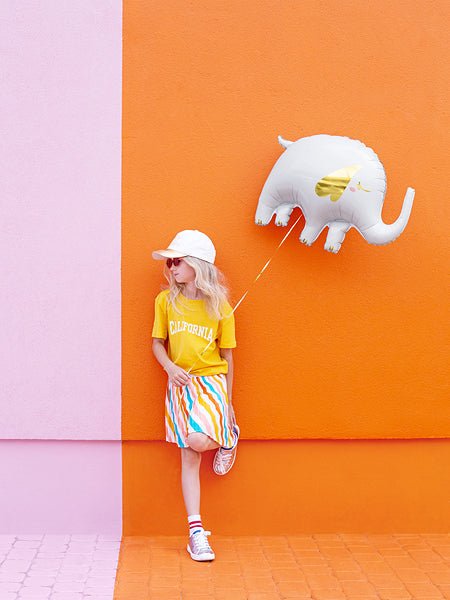 PartyDeco Folinis balionas „Dramblys“ 66 x 30 cm - Uogų kopos