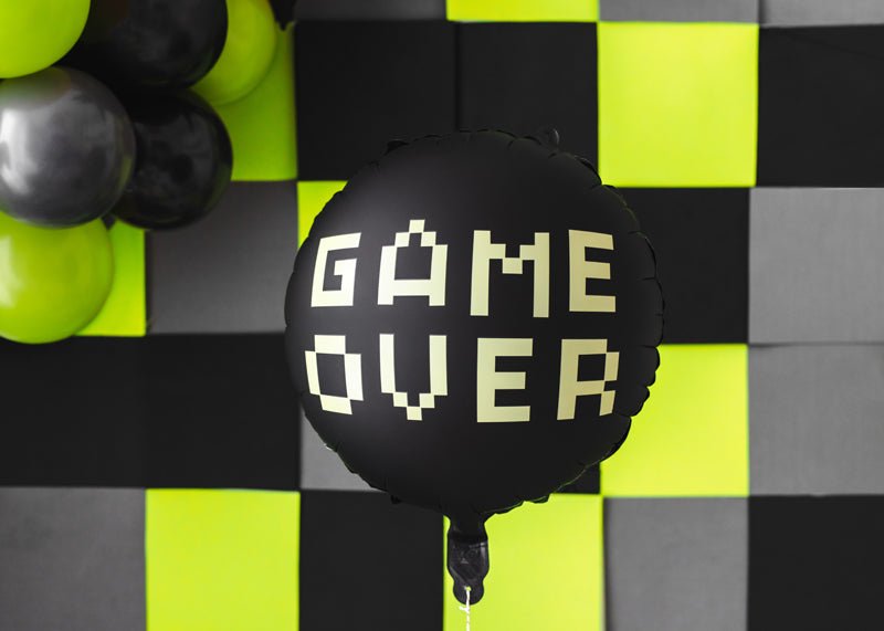 PartyDeco Folinis balionas „Gamer Over“, 45 cm - Uogų kopos