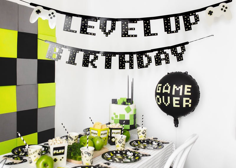 PartyDeco Folinis balionas „Gamer Over“, 45 cm - Uogų kopos
