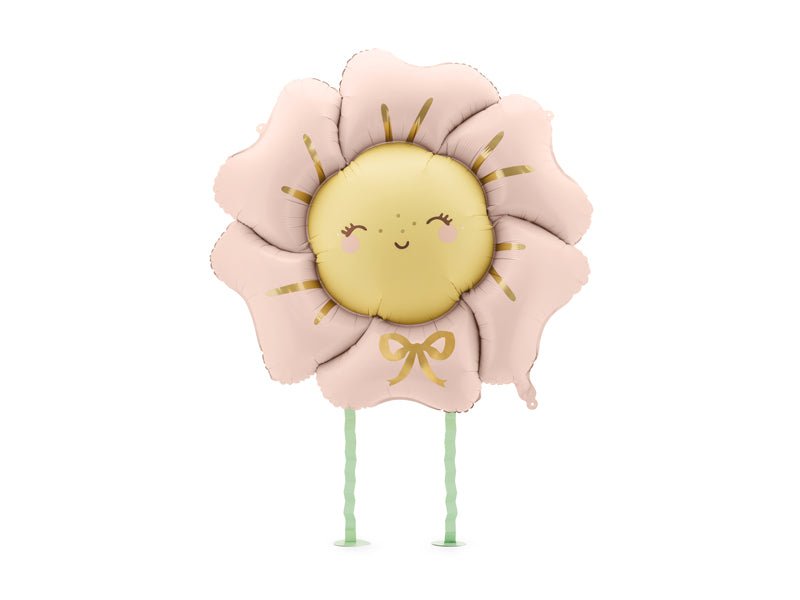 PartyDeco Folinis balionas „Gėlė“, 104 x 104 cm - Rožinis - Uogų kopos