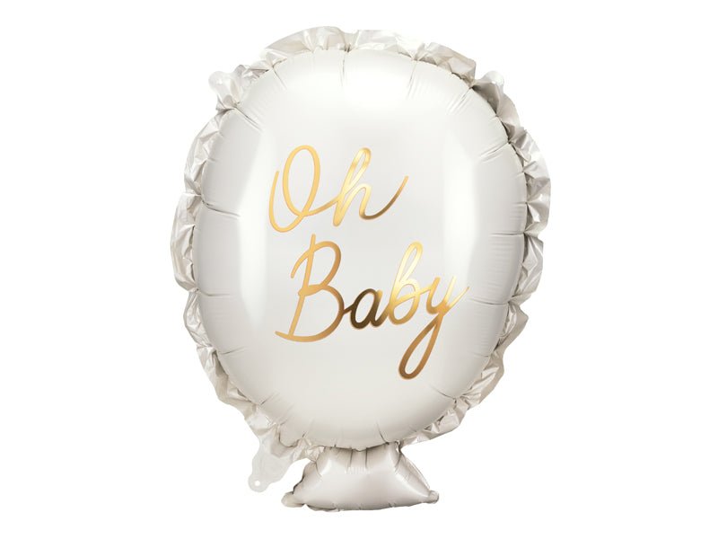 PartyDeco Folinis balionas „Oh Baby“ 37.5 x 53 cm - Uogų kopos
