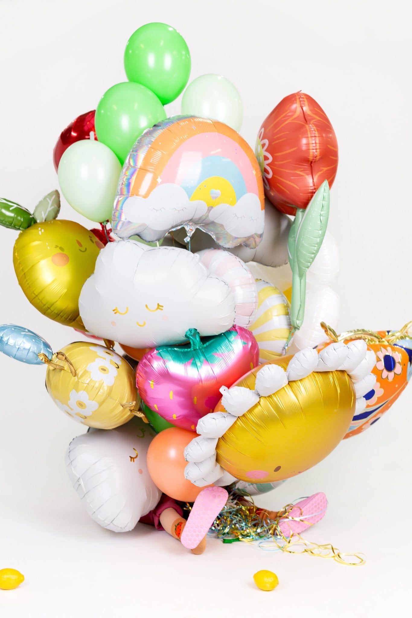 PartyDeco Folinis balionas „Saulutė", 90 cm - Uogų kopos