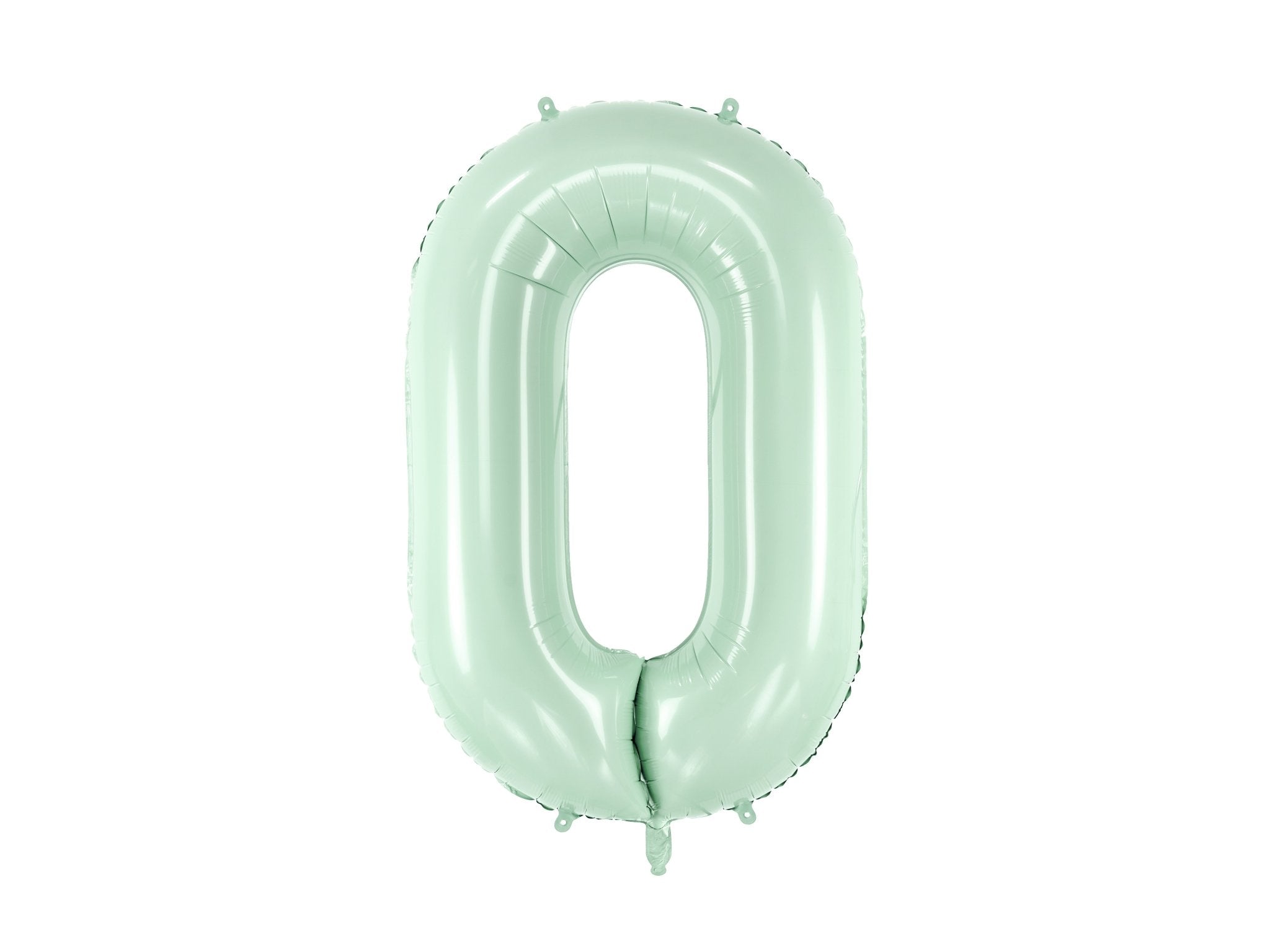 PartyDeco Folinis balionas skaičius „0" 72cm - Green - Uogų kopos