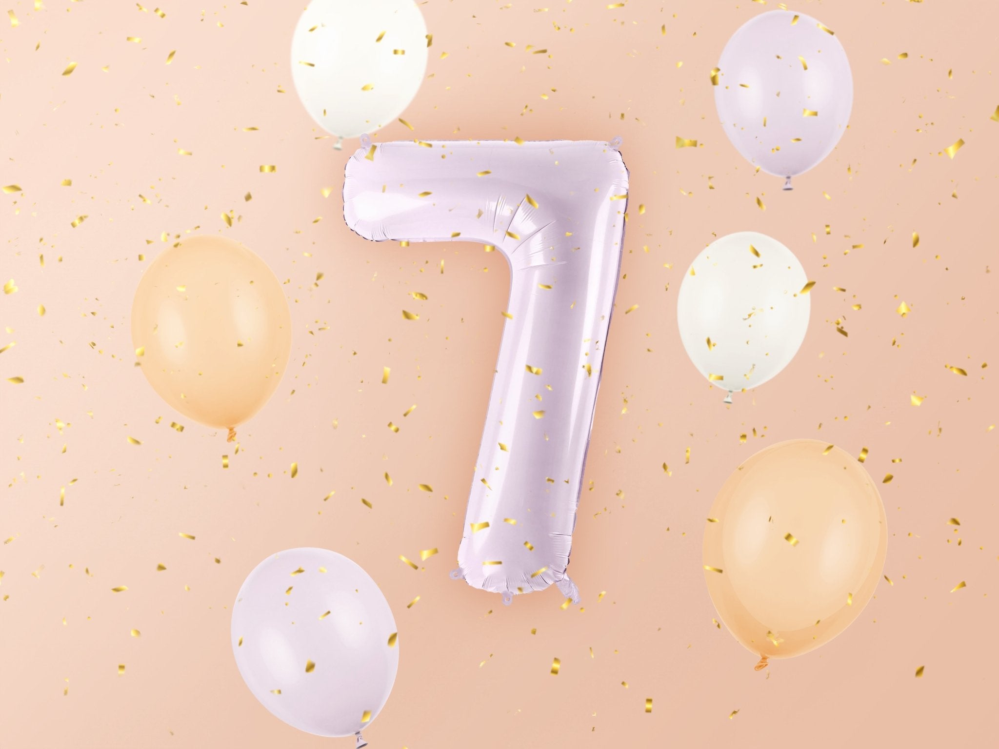 PartyDeco Folinis balionas skaičius „7" 72cm - Purple - Uogų kopos