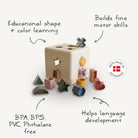 Mushie Formų rūšiavimo dėžutė - Uogų kopos