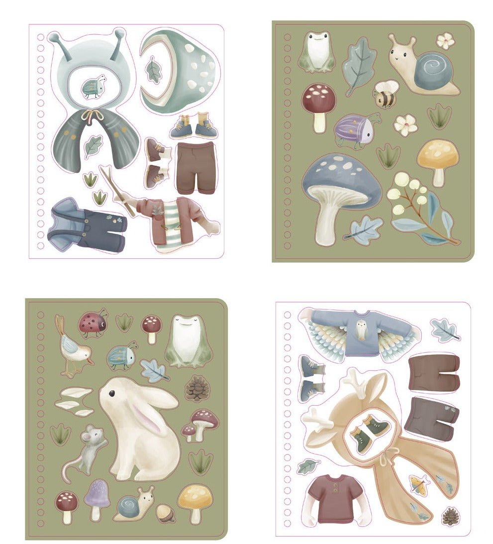 Little Dutch Knygelė su lipdukais „Aprenk Džimą ir jo draugus“ - Uogų kopos