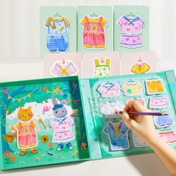 Mideer Kūrybinis drabužių dizaino rinkinys – Gyvūnai - Uogų kopos