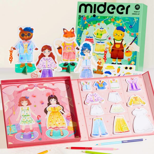 Mideer Kūrybinis drabužių dizaino rinkinys – Miela mergaitė - Uogų kopos