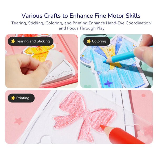 Mideer Kūrybinis drabužių dizaino rinkinys – Miela mergaitė - Uogų kopos