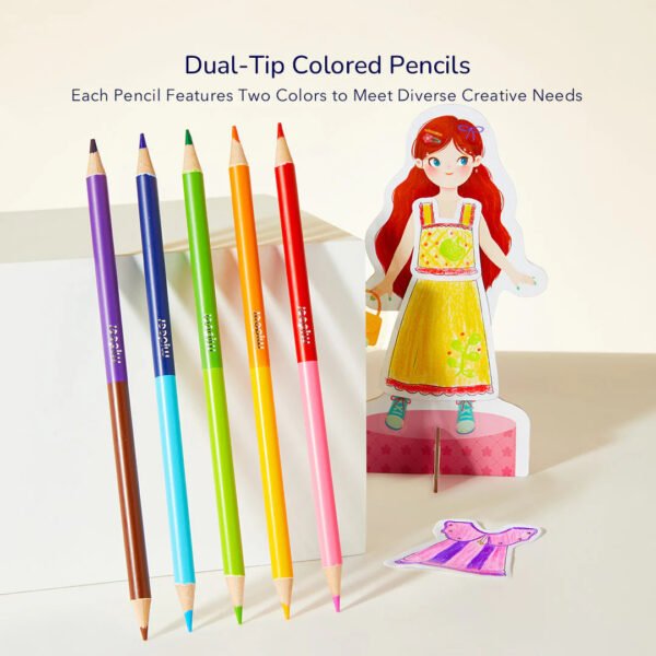 Mideer Kūrybinis drabužių dizaino rinkinys – Miela mergaitė - Uogų kopos