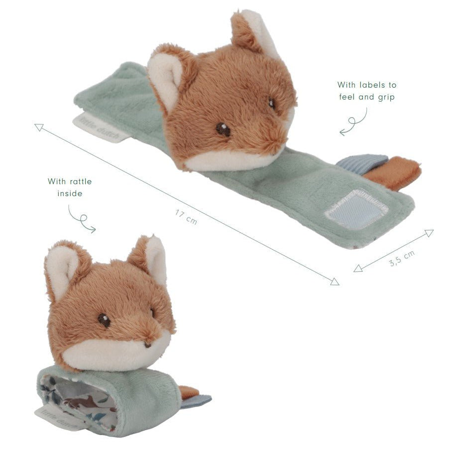 Little Dutch Lavinamasis barškutis/apyrankė "Miško draugai" - Uogų kopos