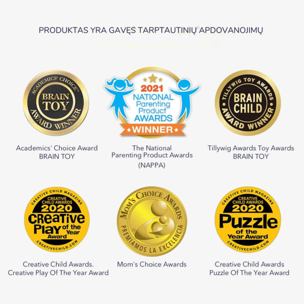 Mideer Level Up dėlionių rinkinys - 2 lygis - Transporto priemonės - Uogų kopos