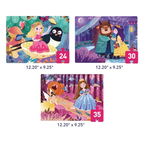 Mideer Level Up dėlionių rinkinys – 3 lygis - Princesių pasakos - Uogų kopos