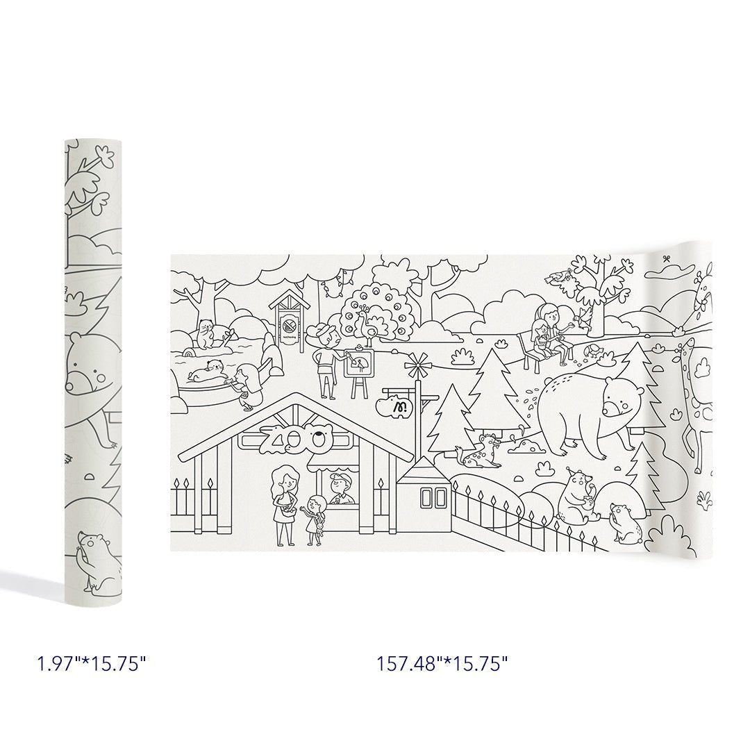 Mideer Lipnus spalvinimo rulonas - Magiškasis zoologijos sodas - Uogų kopos