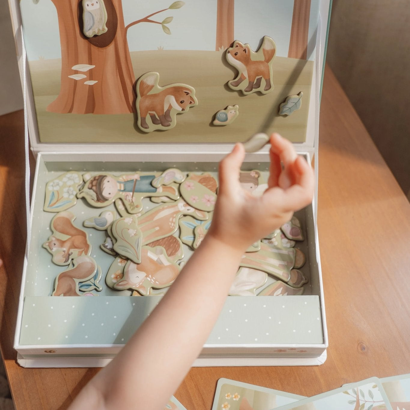 Little Dutch Magnetinė dėlionė „Forest Friends" - Uogų kopos