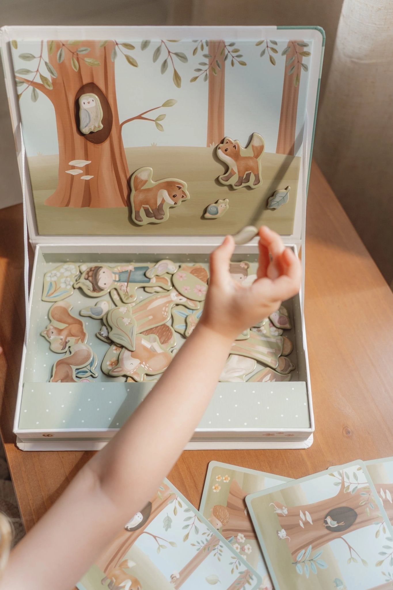 Little Dutch Magnetinė dėlionė „Forest Friends" - Uogų kopos