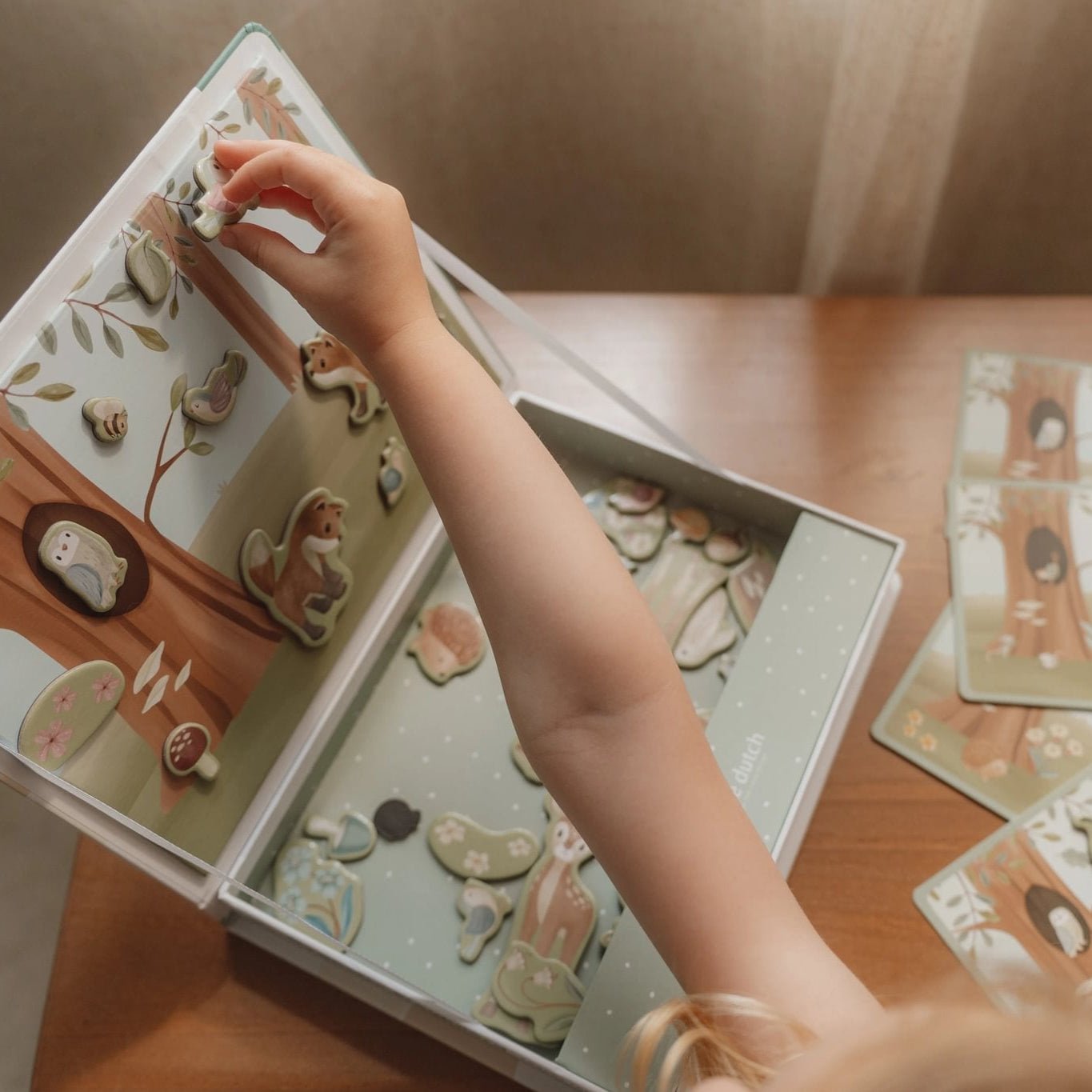 Little Dutch Magnetinė dėlionė „Forest Friends" - Uogų kopos