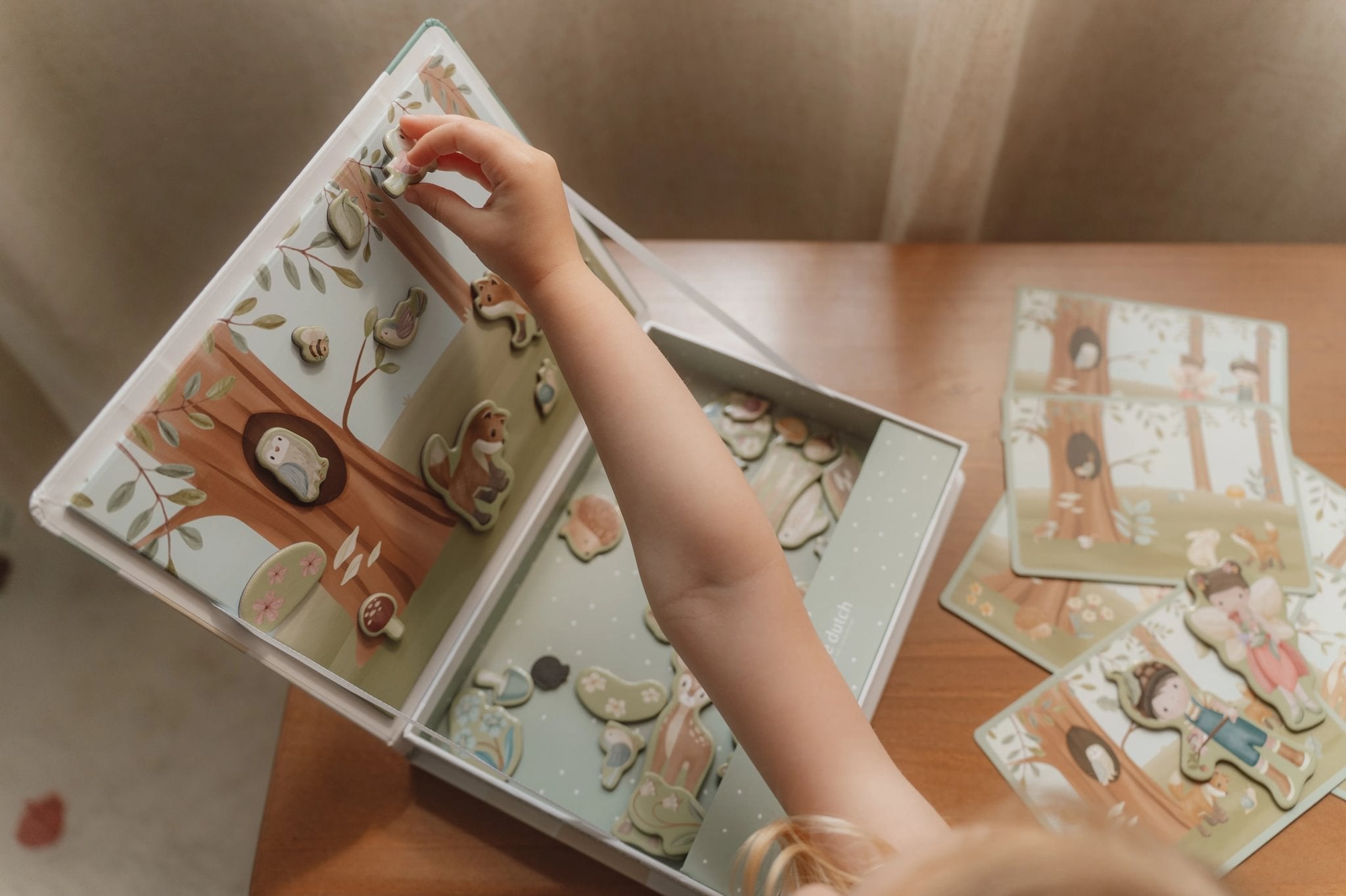 Little Dutch Magnetinė dėlionė „Forest Friends" - Uogų kopos